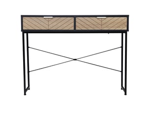 Console 2 tiroir(s)  coloris noir <strong></strong> <strong></strong>