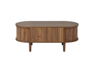 Table basse arrondi(e) coloris marron OSUPNESSEE - 48 cmx100 cm