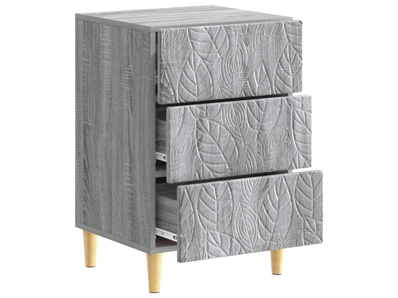 Table de chevet - cabinet de chevet - table de nuit sonoma gris 43 x 39,5 x 66,5 cm - Conforama B