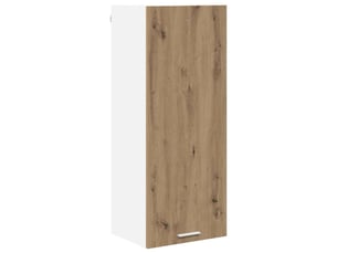 Meuble de rangement cuisine, armoire suspendue chêne artisanal 40x31x100cm shl9972