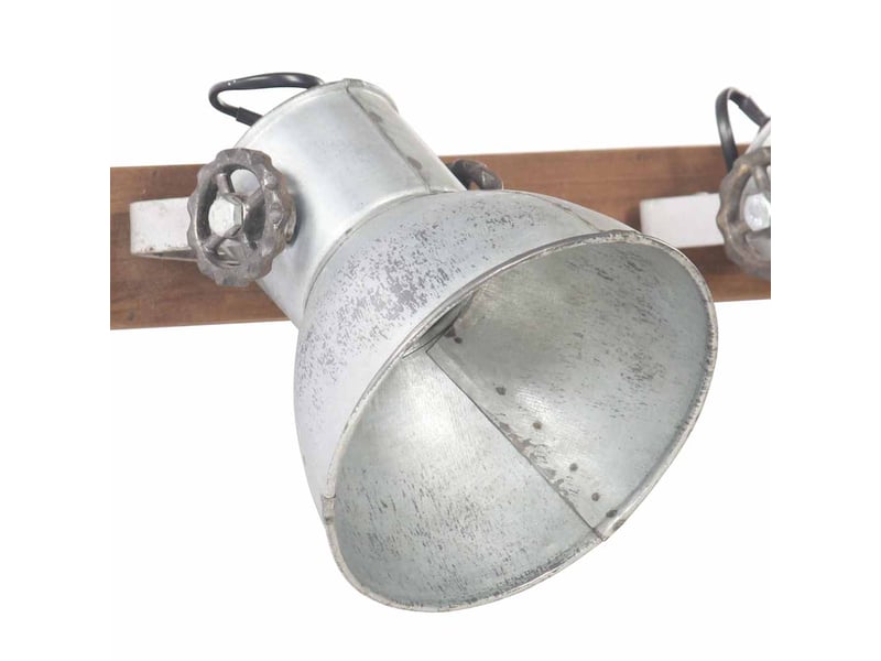  Lampe murale, applique murale industrielle argenté 65x25 cm e27  - Conforama D