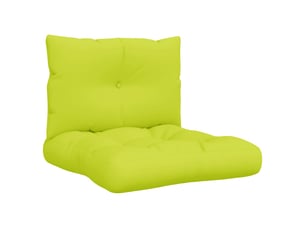 Lot de 2 coussins de palette, coussins de canapé vert vif tissu cf59647