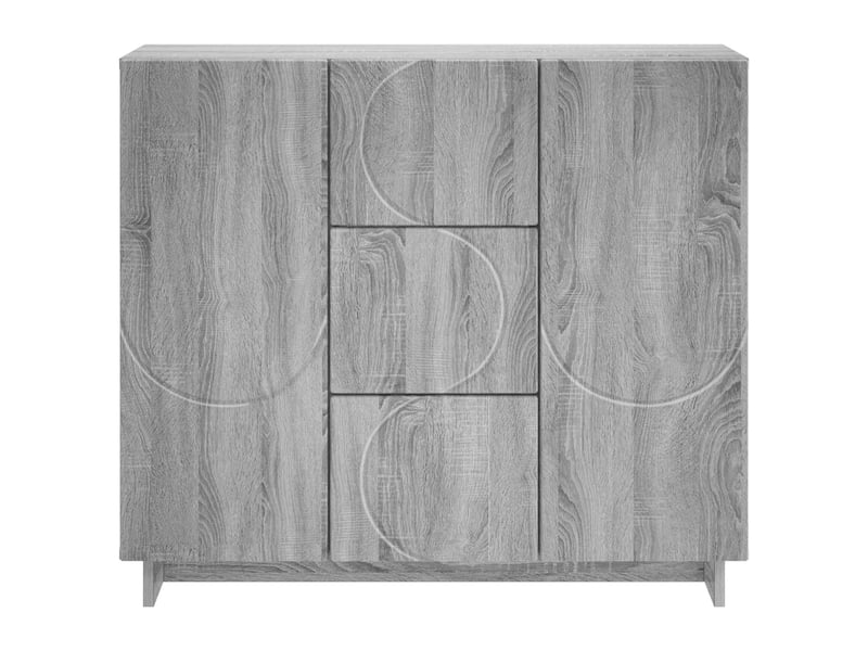  Buffet salon, buffet de rangement sonoma gris 85,5x31x75 cm bois d'ingénierie shl96362  - Conforama D