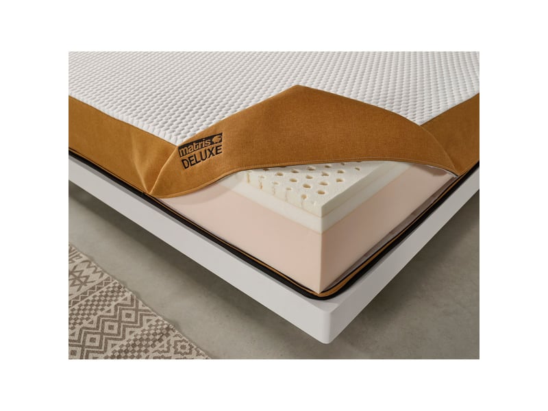  Matelas mémoire de forme et latex deluxe - mi-ferme, mémoire de forme et latex, déhoussable 8435720035988 - Conforama C