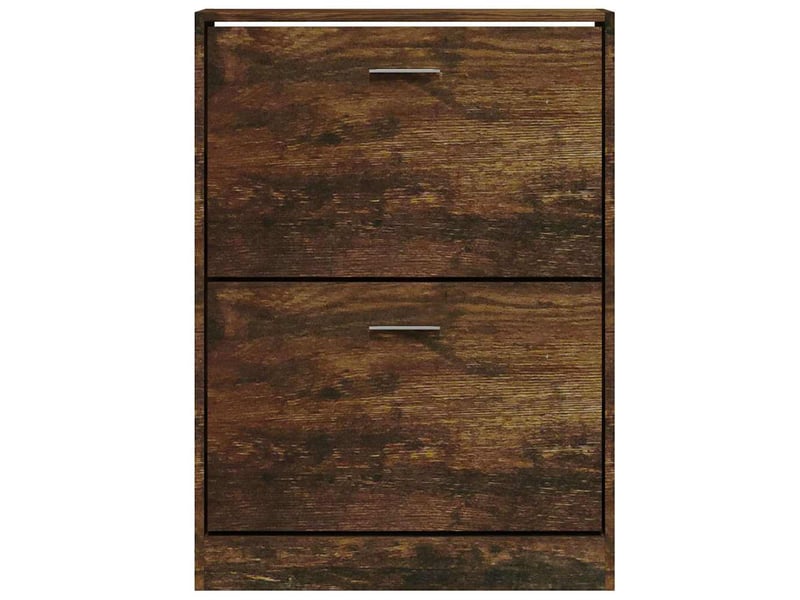  Meuble à chaussure | armoire à chaussures chêne fumé 59x17x81 cm bois d'ingénierie  - Conforama D