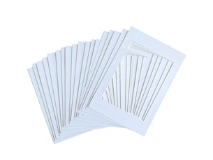Passe-partout 15x20cm ouverture 10x15cm – blanc, lot de 20