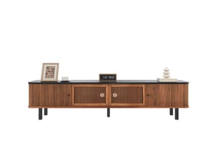 Meuble tv coloris naturel 190 cm <strong>MIVRAY </strong>  <strong></strong>