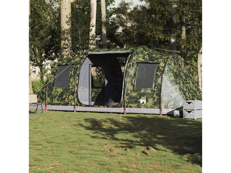  Tente de camping, tente tunnel 4 personnes camouflage imperméable  - Conforama B