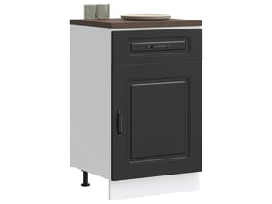 Meuble de rangement, armoire de cuisine kalmar noir bois d'ingénierie shl6209