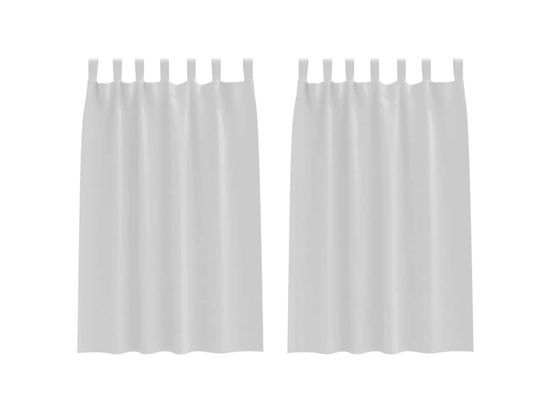 Lot de 2 rideaux occultants, rideaux black-out avec anneaux gris pâle 175 x 140 cm cf44661 - Conforama A