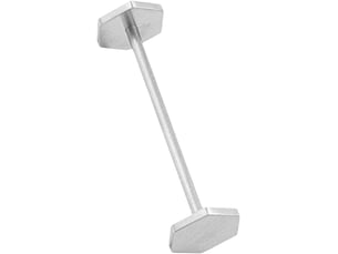 2 pcs repose-baguettes en acier inoxydable argenté, design simple et moderne, facile à nettoyer, pratique pour ranger cuillères et baguettes