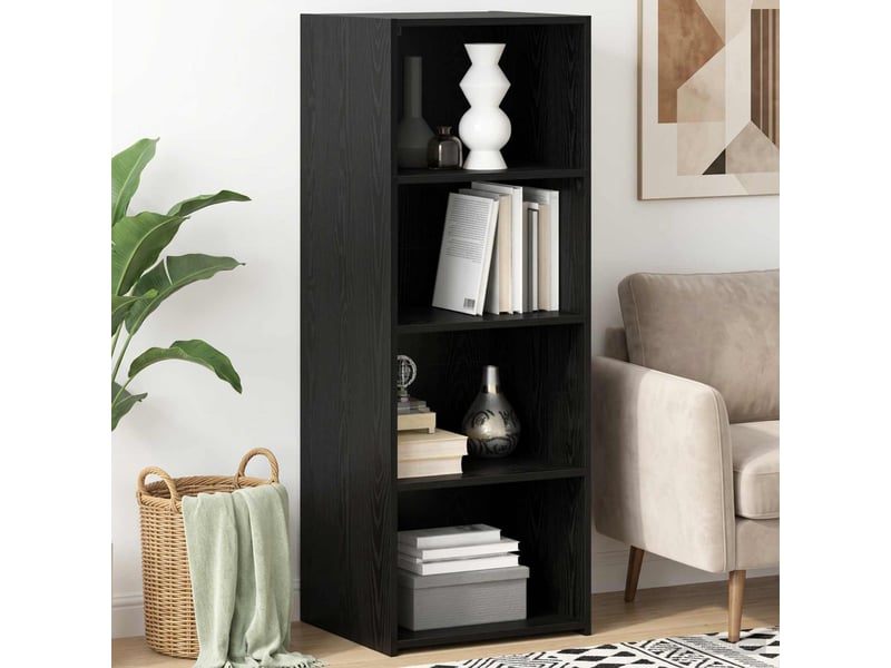  Haut armoire, armoire de rangement chêne noir 45x41x124 cm bois d'ingénierie  - Conforama B