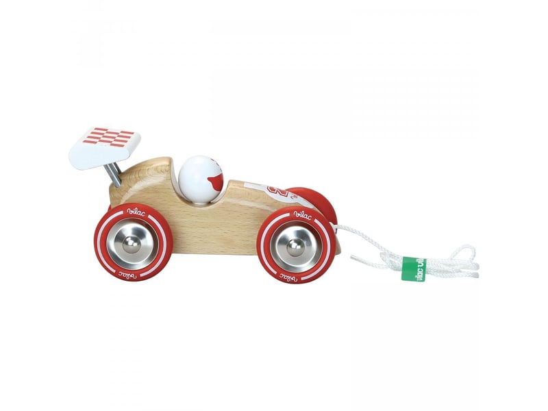  Voiture de course à trainer bois naturel 2309S - Conforama E