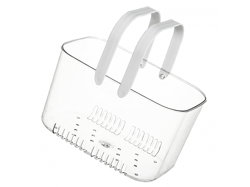  Panier de douche mignon, simple et grande capacité, étanche, design creux, portable, transparent, pour salle de bain  - Conforama D