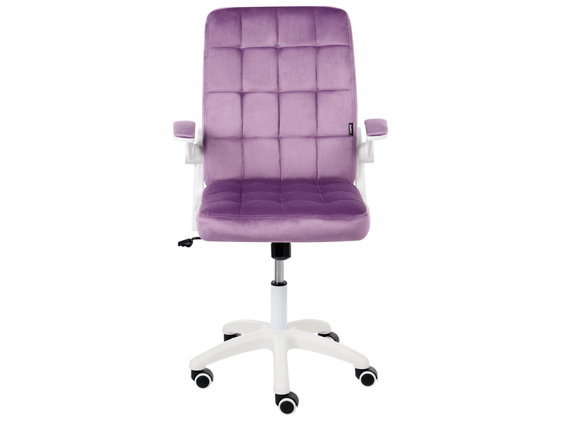 Chaise de bureau dandy velours violet  - Conforama D