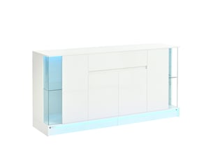 Buffet 6 porte(s) 1 tiroir(s) - 150 cm coloris blanc