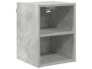 Meuble de rangement cuisine, armoire suspendue gris béton 30x29,5x40cm