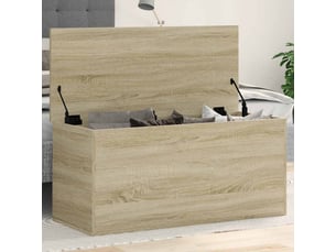 Boîte de rangement, coffre de rangement chêne sonoma 100x42x46 cm bois d'ingénierie