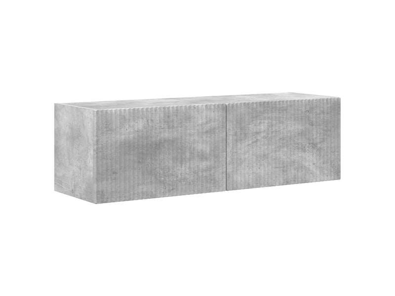  Meuble tv - banc tv - meuble de rangement 5 pcs gris béton  - Conforama E