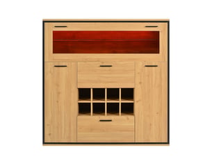 Buffet 2 porte(s) 0 tiroir(s) - 110 cm coloris naturel