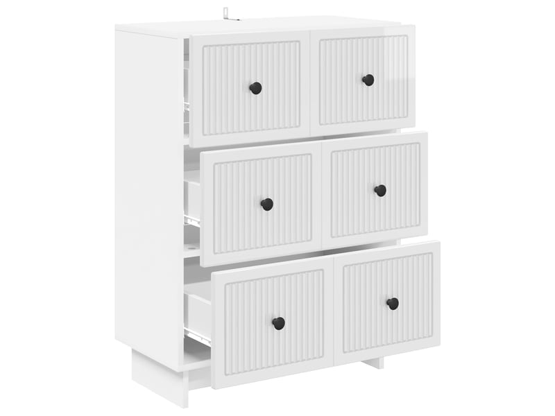  Armoire de rangement bureau, armoire à tiroirs 66 x 34,5 x 90 cm bois d'ingénierie shl4873  - Conforama E