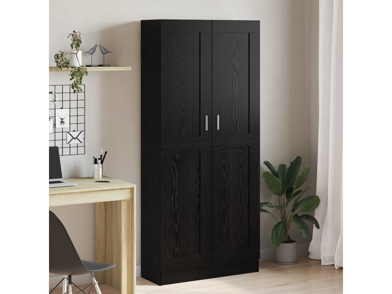  Bibliothèque 3 niveaux, armoire à livres 82,5 x 30,5 x 185 cm bois d'ingénierie  - Conforama B