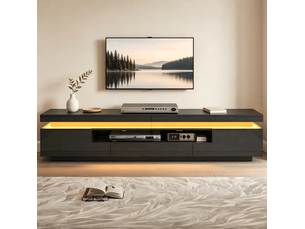 Meuble tv coloris noir 175 cm <strong>MAISENTIEL</strong> <strong></strong>