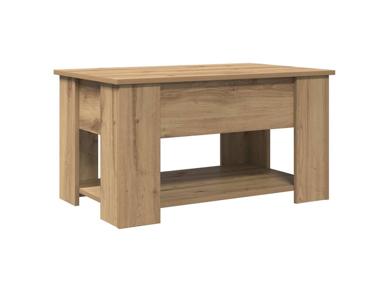 Vidaxl table basse chêne artisanal 79x49x41 cm bois d'ingénierie ...