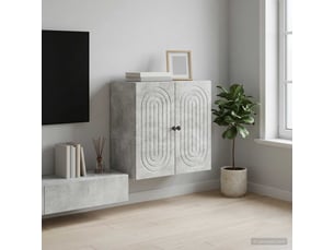 Armoire     <strong></strong> <strong></strong> coloris argenté largeur 59 cm