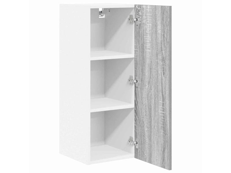  Armoire suspendue 2 pcs gris sonoma et blanc bois d'ingénierie shl1249  - Conforama E