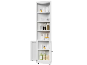 Bibliotheque coloris  blanc 5 étagère(s) TCQPZ  - 52 cm x 180 cm
