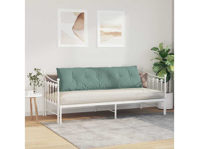 Coussin de dos, coussin de dossier vert mer 180 x 50 cm tissu en velours côtelé cf55121 - Conforama D