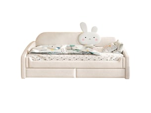 Lit simple 90x200 cm    coloris beige