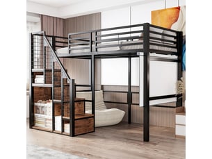 Lit mezzanine 90x200 cm SOGEU   coloris bicolore