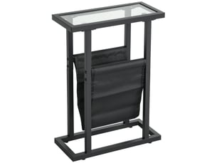 Table basse rectangulaire coloris noir <strong></strong> <strong></strong> - 18 cmx40 cm