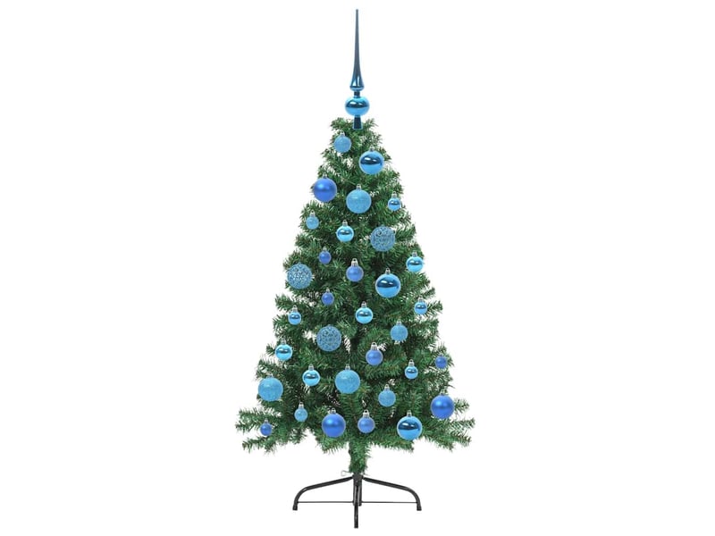 Sapin de noël artificiel, arbre de noël pré-éclairé vert 120 cm pvc shl4225 - Conforama D