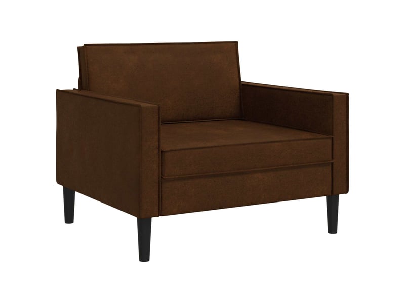 Vidaxl fauteuil xl marron simili daim - Conforama D