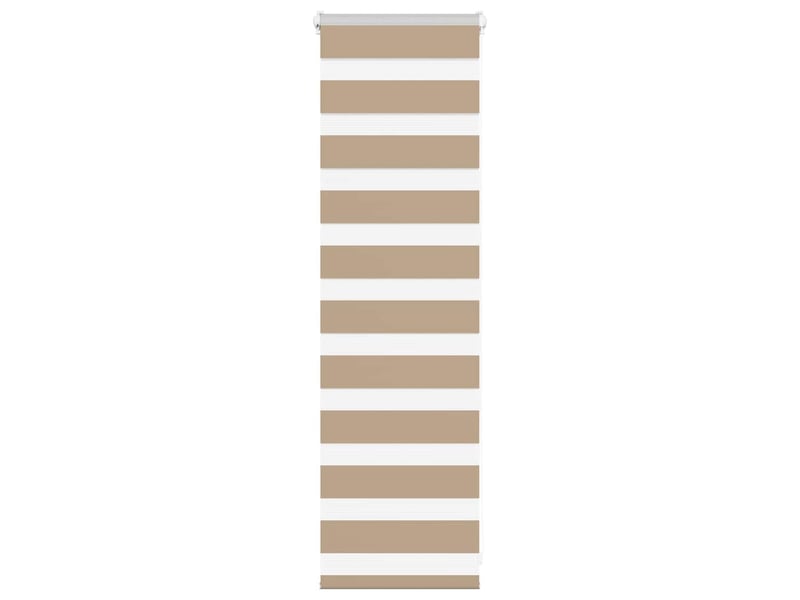 Store zèbre, store de fenêtre marron sable largeur du tissu 40,9 cm polyester cf48805 - Conforama B