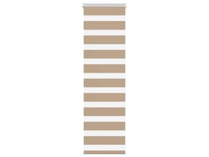 Store zèbre, store de fenêtre marron sable largeur du tissu 40,9 cm polyester cf48805