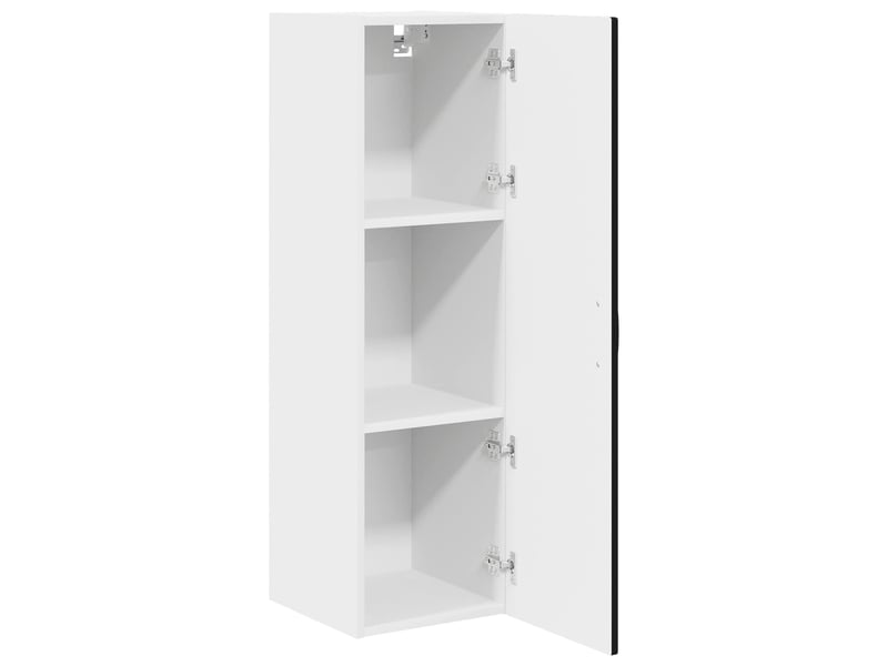  Meuble mural de cuisine, armoire de cuisine noir 30x31x100cm bois d'ingénierie shl4750  - Conforama E