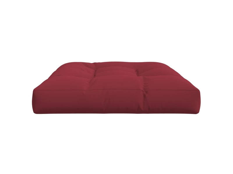  Coussin de palette, coussin de chaise, coussin de canapé rouge bordeaux 120x80x12 cm tissu cf55448  - Conforama E