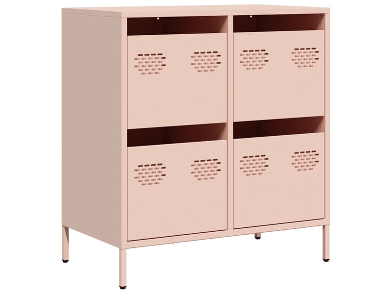  Buffet - bahut - meuble de rangement rose 68x39x73,5 cm acier laminé à froid  - Conforama A