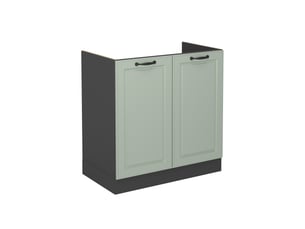 Vicco meuble bas sous-évier, mint campagneanthracite, 80cm sans plan de travail