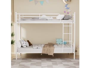 Lit superposé 90x190 cm <strong>HAUSS SPOLE</strong> <strong></strong> coloris blanc