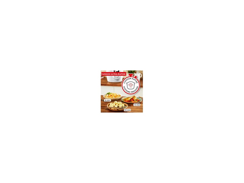  Multicuiseur cookeo 6l ce82x1f0 cuisson sous pression 6 programmes blanc 8314403 - Conforama D