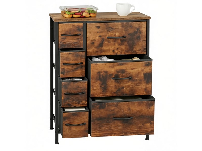  Armoire rangement modèle vintage, buffet autonome, meuble de stockage polyvalent 1 pièce  - Conforama D