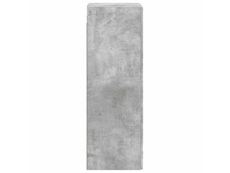  Cabinet salle de bain mural, meuble de rangement gris béton 33x34.5x60 cm shl2727  - Conforama D