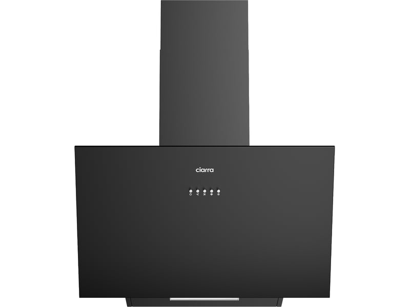 Hotte aspirante inclinée 60cm 674m3h classe a+++ recyclage ou evacuation noir cd6762ab CD6762AB