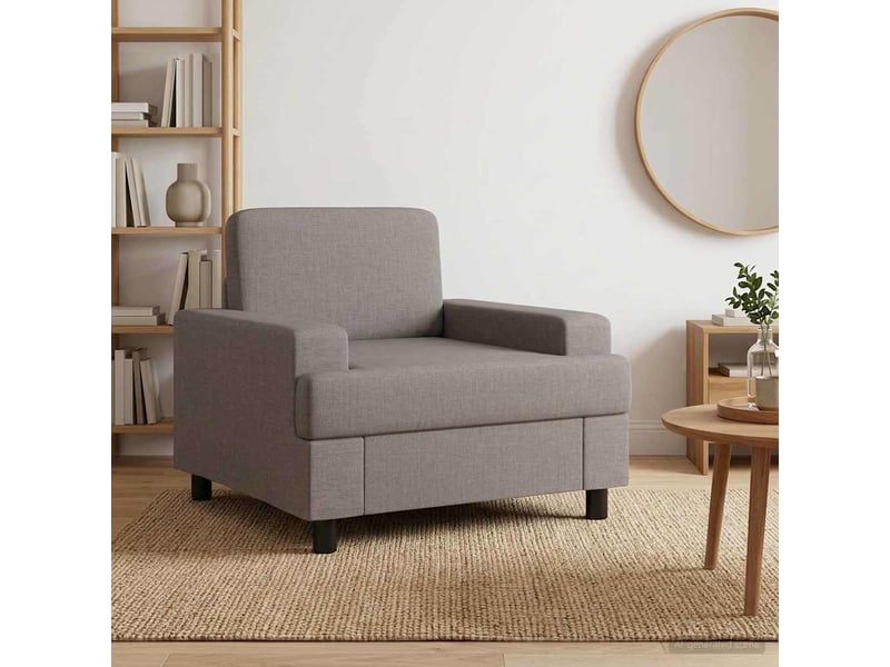  Vidaxl fauteuil taupe tissu  - Conforama B