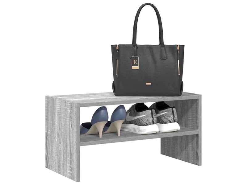  Meuble à chaussures, étagère à chaussures empilable sonoma gris 60x30x30,5 cm  - Conforama B